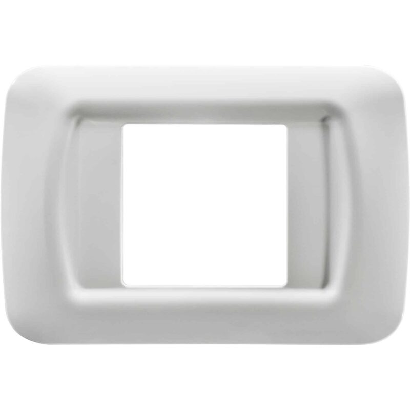 Rama decorativa aparataj modular Gewiss, elipsa, 2M, alb, Top System  - SKU:  GW22502