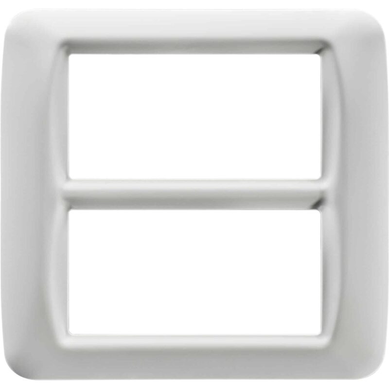 Rama decorativa aparataj modular Gewiss, elipsa, 8M, alb, Top System  - SKU:  GW22507