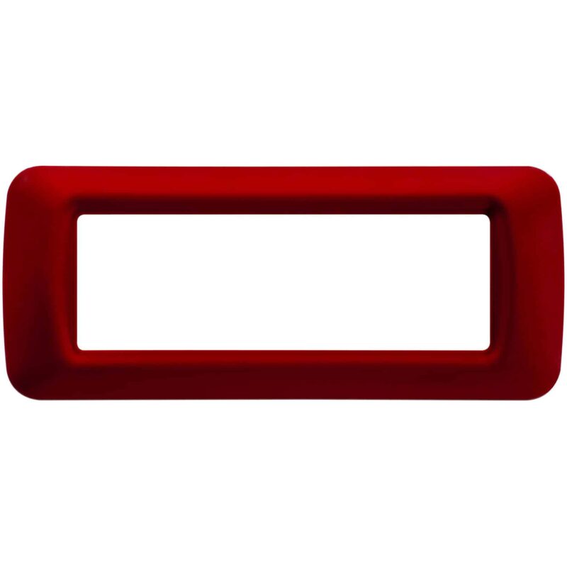 Rama decorativa aparataj modular Gewiss, elipsa, 6M, visiniu, Top System  - SKU:  GW22536