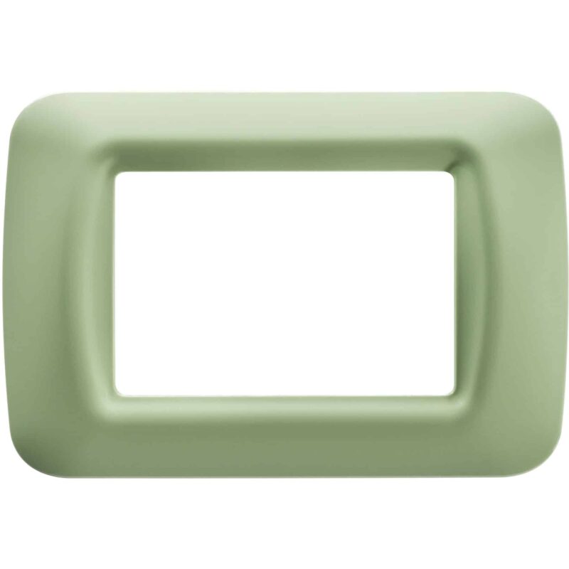 Rama decorativa aparataj modular Gewiss, elipsa, 3M, verde deschis, Top System - SKU:  GW22543