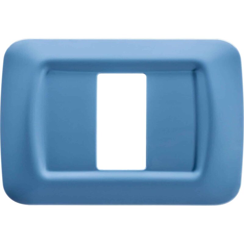 Rama decorativa aparataj modular Gewiss, elipsa, 1M, albastru deschis, Top System  - SKU:  GW22561