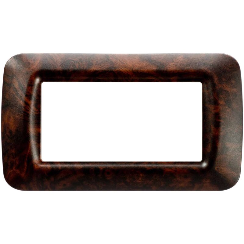 Rama decorativa aparataj modular Gewiss, elipsa, 4M, nuc, Top System - SKU:  GW22674