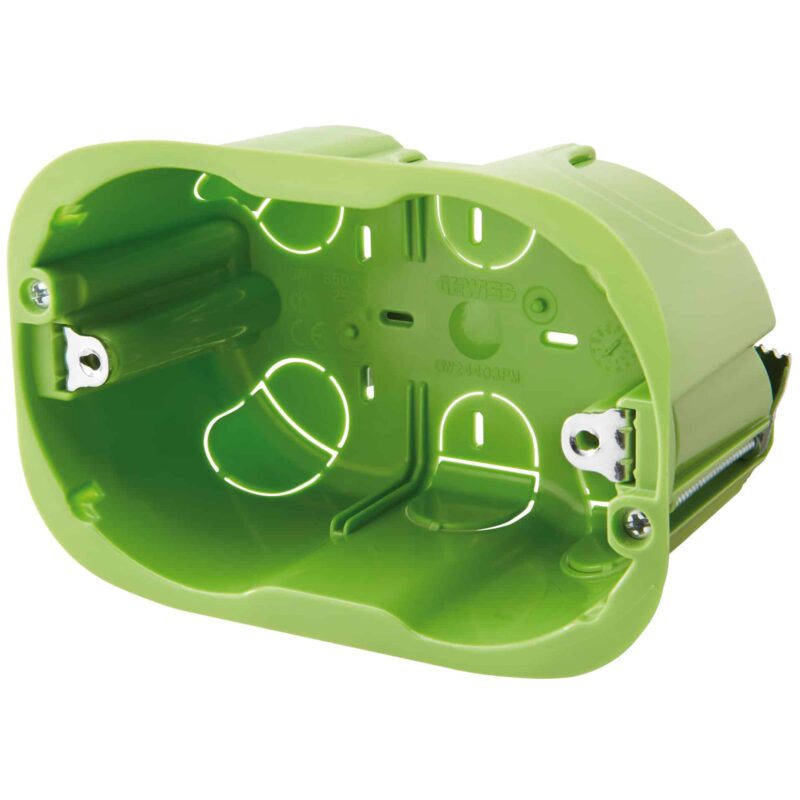 Doza aparataj modular pentru pereti usori, 4 module, gips-carton - SKU:  GW24404PM