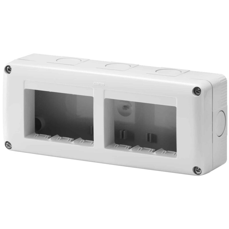 Doza modulara aplicata 8 module IP40 RAL 7035 - SKU:  GW27006