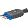 Stecher Gewiss 2P+E tip Italia gri 16A intrare cablu frontal - SKU: GW28006