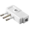 Stecher Gewiss 2P+E tip Italia alb 10A intrare cablu lateral - SKU: GW28007