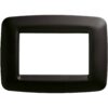 Rama decorativa aparataj modular Gewiss elipsa 2M negru Playbus  - SKU:  GW32302