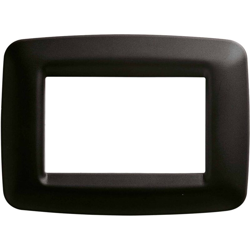Rama decorativa aparataj modular Gewiss, elipsa, 4 module, negru - SKU:  GW32304