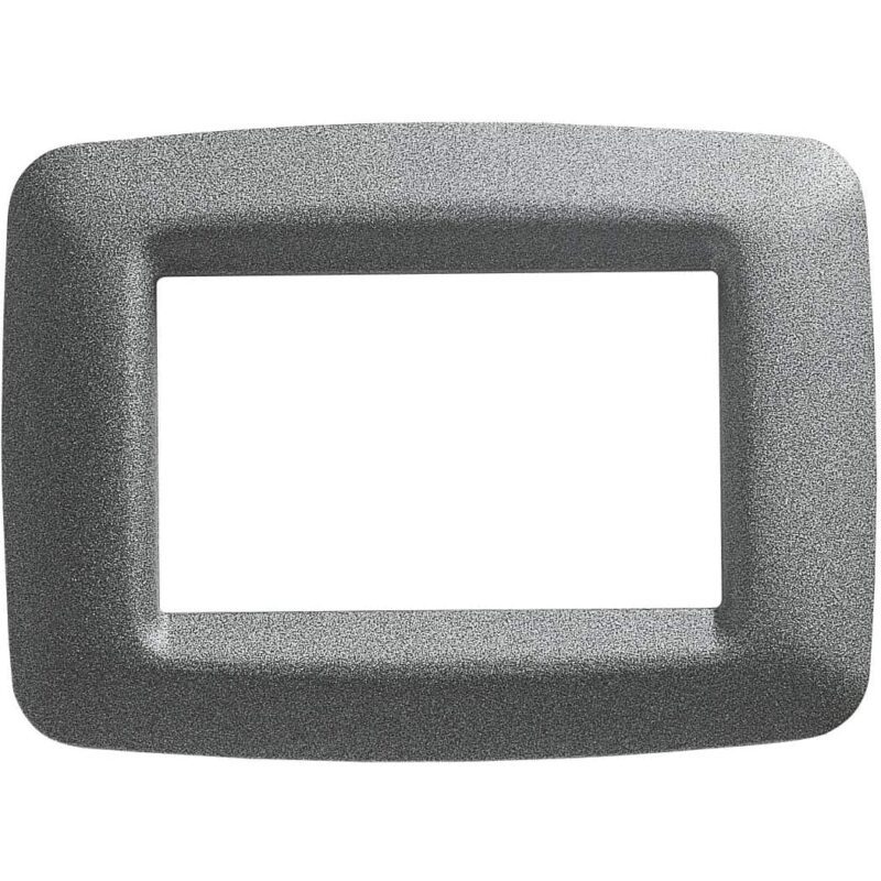 Rama decorativa aparataj modular Gewiss, elipsa, 3M, titaniu, Playbus  - SKU:  GW32703