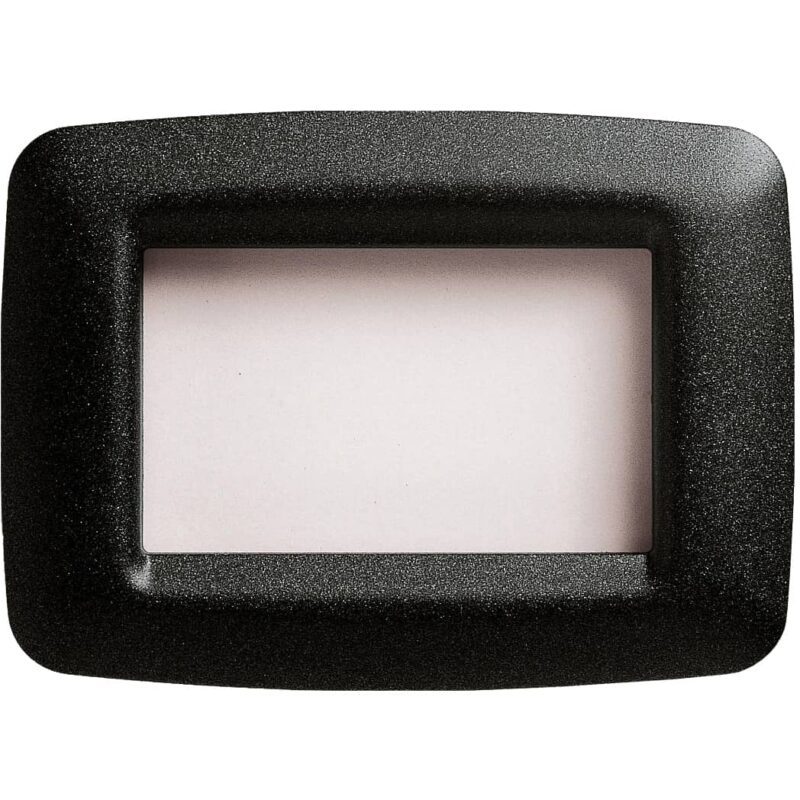 Rama decorativa aparataj modular Gewiss, elipsa, 3M, ardezie, Playbus - SKU:  GW32713