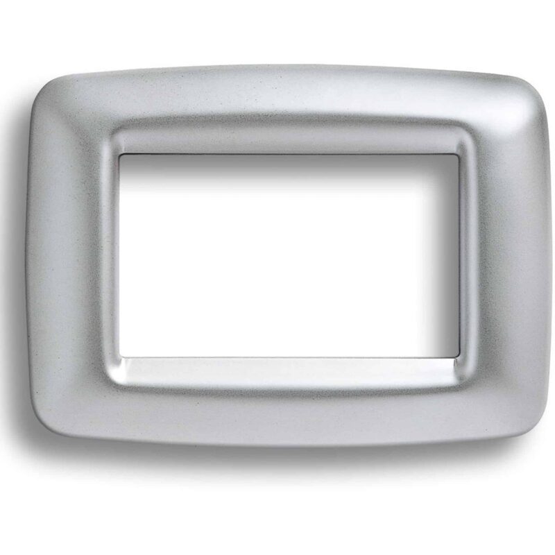 Rama decorativa aparataj modular Gewiss, elipsa, 3M, satin, Playbus  - SKU:  GW32753