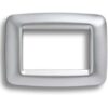 Rama decorativa aparataj modular Gewiss, elipsa, 6M, satin, Playbus - SKU: GW32756
