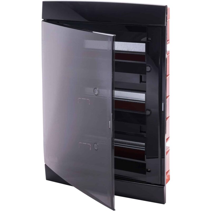 Tablou electric PVC incastrat 36 module negru inchis IP40 - SKU:  GW40239TN