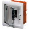Tablou electric PVC incastrat 4 module cu portel fumè IP40 - SKU:  GW40602