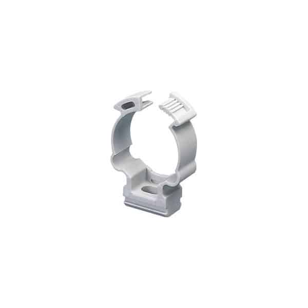 Clema de fixare reglabila pentru conducte externe Ø 16mm, gri RAL 7035 - SKU:  GW50605