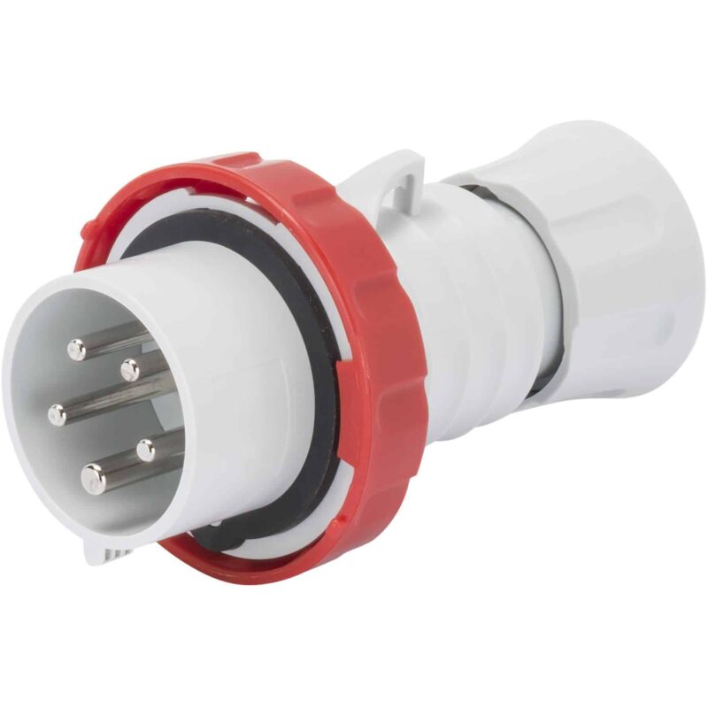 Stecher trifazic mobil IP66/67, 2P+E 16A 380-415V, rosu - SKU:  GW60029FH