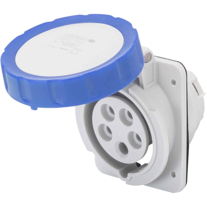 Priza monofazica incastrata IP66/IP67 3P+E 32A 230V - SKU:  GW62239H