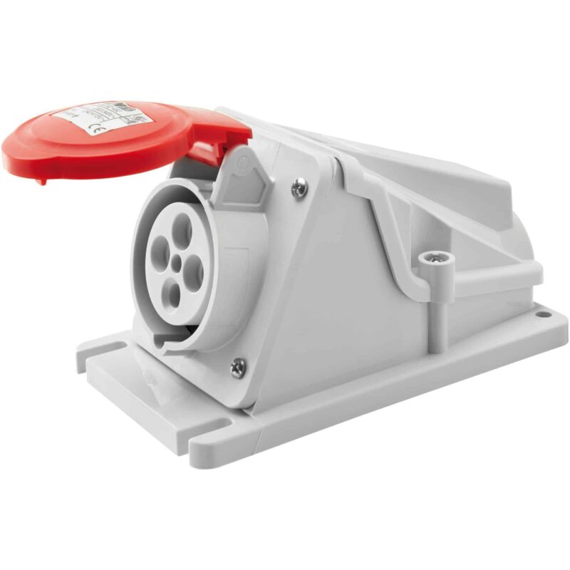 Priza trifazica Gewiss IP44 aplicata 3P+E 16A 380-415V 90° - SKU:  GW62481