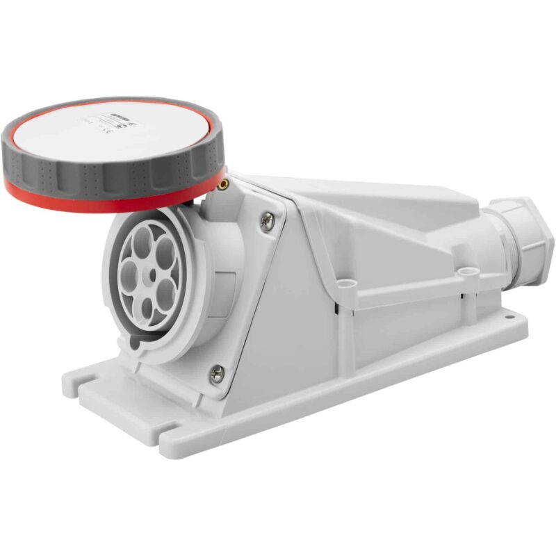 Priza trifazica montata superficial, 3P+N+E, 63A, IP67, 90 grade - SKU:  GW63527