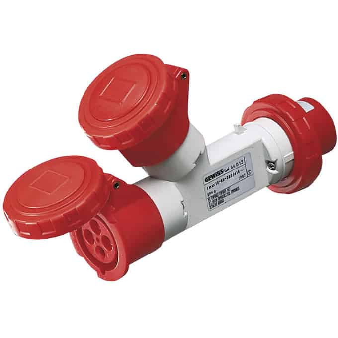 Adaptor priza trifazica mobil IP67 3P+N+E 16A - SKU:  GW64014