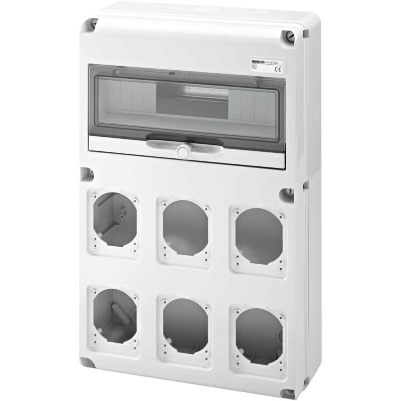 Tablou organizare santier neechipat, 14 module, 6 locuri, IP44/67 - SKU:  GW68008N