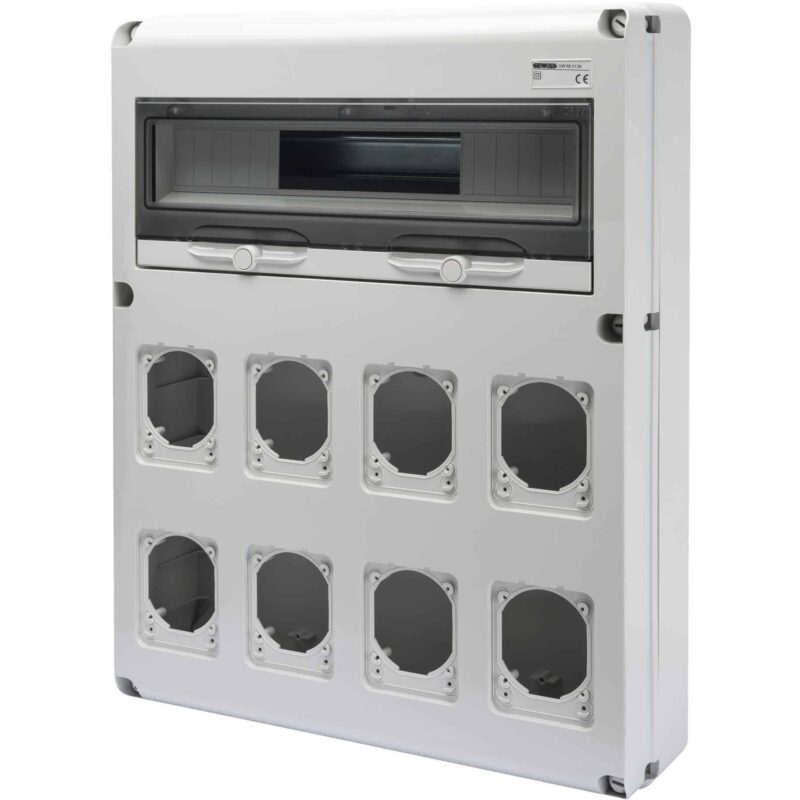 Tablou organizare santier neechipat, 20 module, 8 locuri, IP44/67 - SKU:  GW68013N