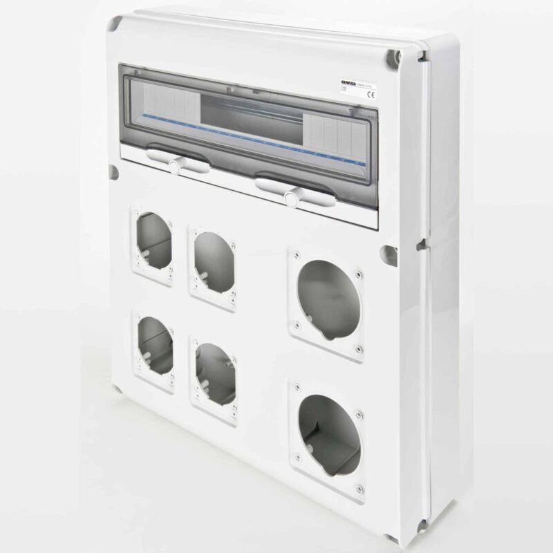 Tablou organizare santier neechipat 20 module, 2+4 locuri IP44/67 - SKU:  GW68021N