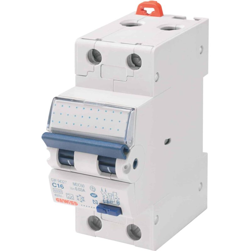 Siguranta automata cu protectie diferentiala monofazata 10A, 30mA, curba C, RCBO - SKU:  GW94006