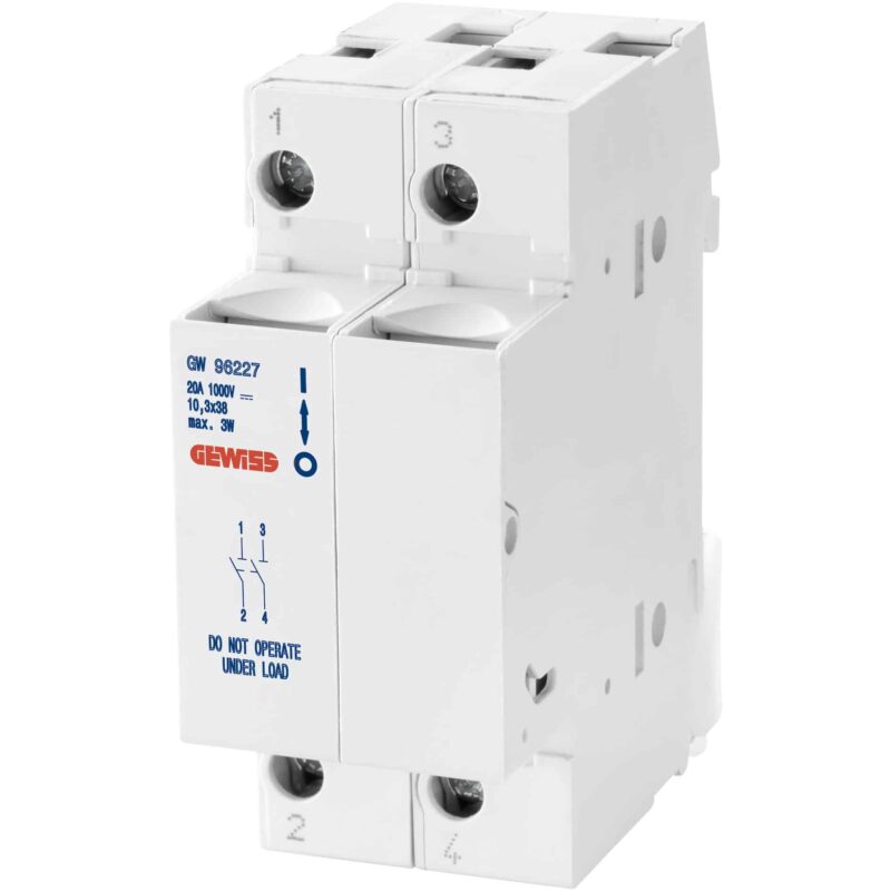 Separator tip sertar 2P 20A 10x38mm 1000VDC fara LED - SKU:  GW96227