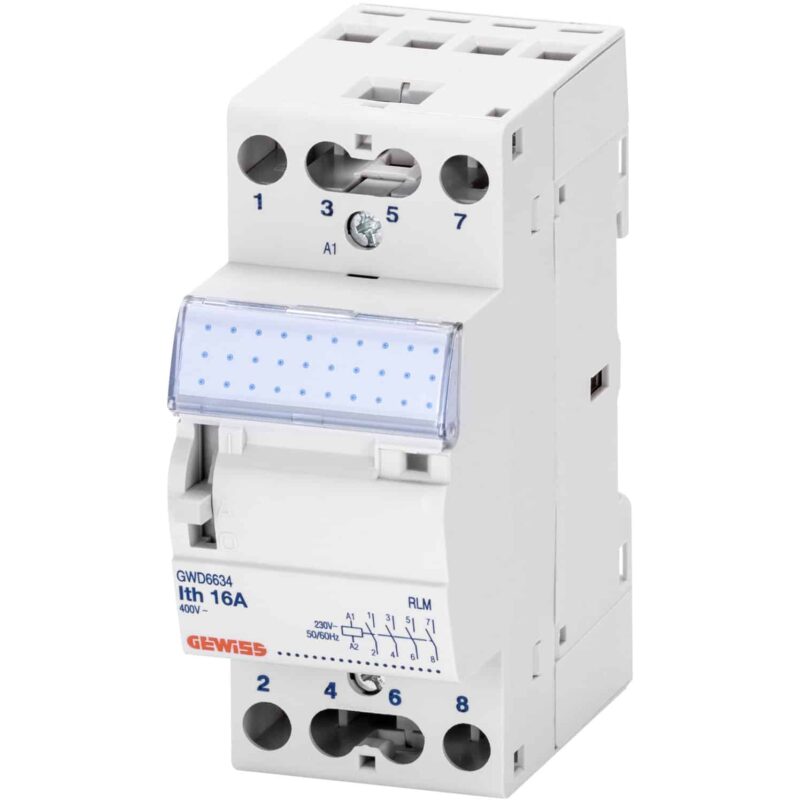 Releu monostabil 230VAC 16A 4 contacte normale deschise - SKU:  GWD6634