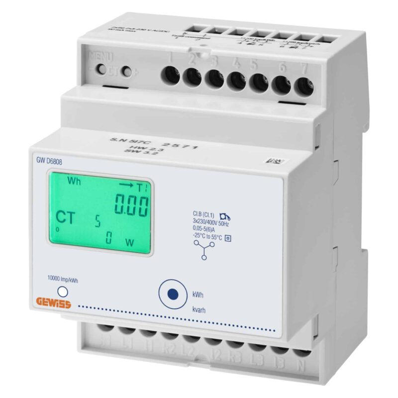 Contor energie electrica trifazat digital cu masurare indirecta 5A - SKU:  GWD6808