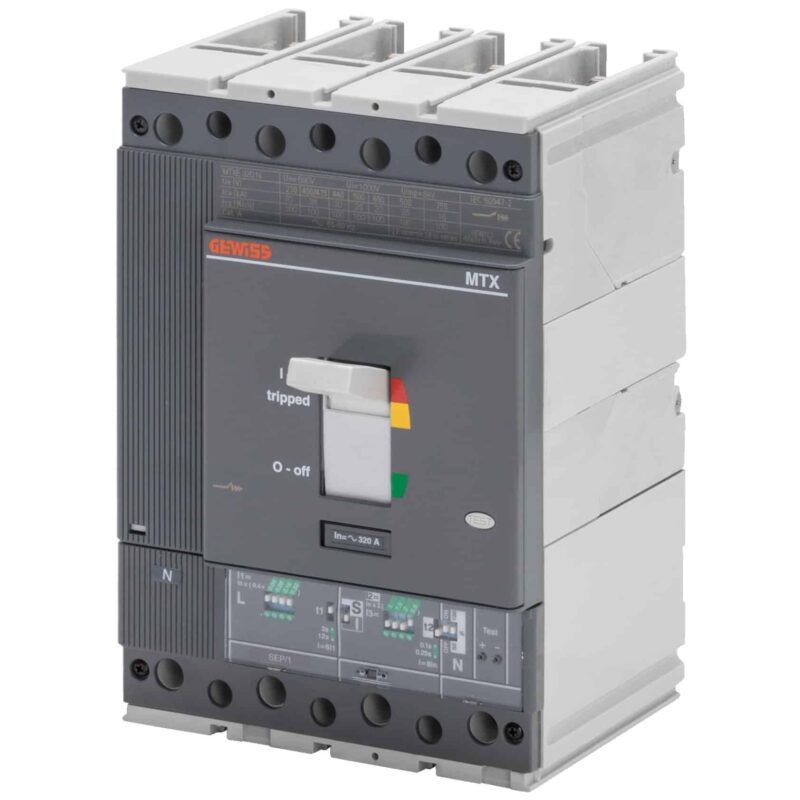 Intreruptor automat MCCB MTXE320 4P 250A electronic 50kA - SKU:  GWD7403