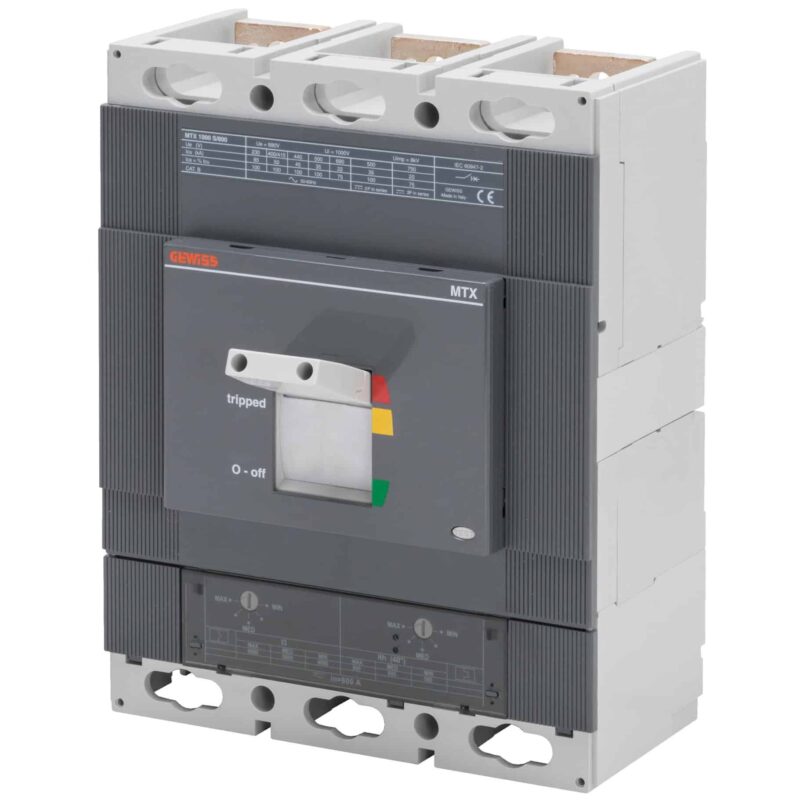 Intreruptor automat MCCB MTX1000 3P 50kA reglabil 800A - SKU:  GWD7711