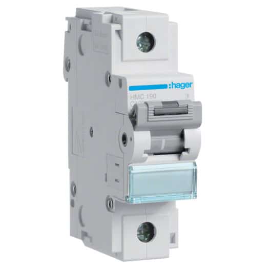 Disjunctor monopolar 100A curba C 15kA - SKU:  HMC190