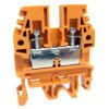 Clema sir fixare pe sina DIN, portocaliu, 0.5-4mmp, cu surub, CBD - SKU:  IK108007