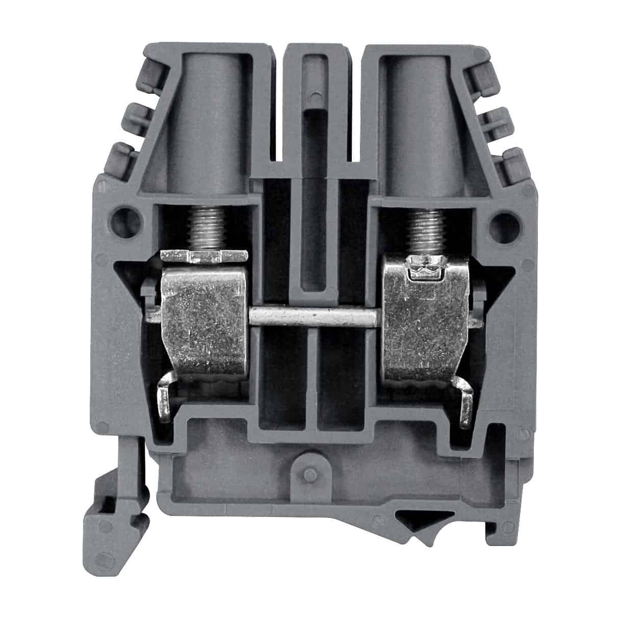 Clema sir fixare pe sina DIN, gri, 0.2-4mmp, cu surub, CBC - SKU: IK110002