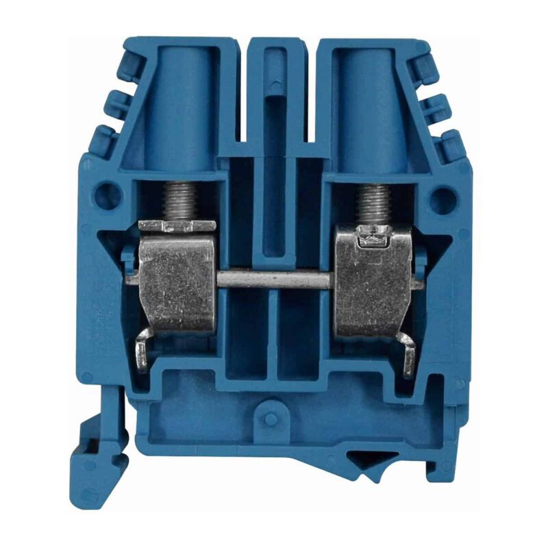 Clema sir fixare pe sina DIN, albastru, 2.5-50mmp, cu surub, CBC - SKU:  IK111035