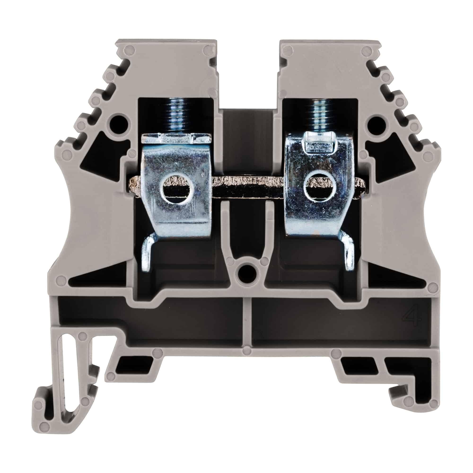 Clema sir fixare pe sina DIN, gri, 10mmp, AVK - SKU: IK600010