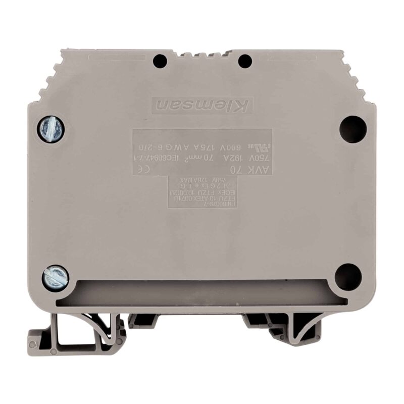 Clema sir fixare pe sina DIN, gri, 70mmp, de mare putere, AVK - SKU:  IK600070