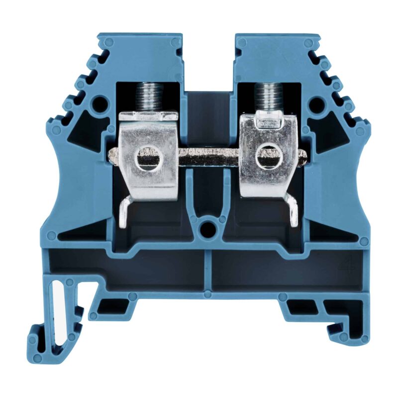 Clema sir fixare pe sina DIN, albastru, 10mmp, AVK - SKU:  IK601010