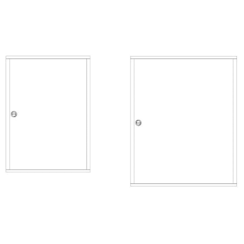 Usa metalica proeminenta pentru tablou electric 198 module 6x33 Modul 160 IP30 - SKU:  ILC3H633