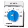 Comutator voltmetric 1P, 20A, L1L2-L1L3-L2L3-0-L1N-L2N-L3N, IP40/IP65 - SKU:  IN009V00