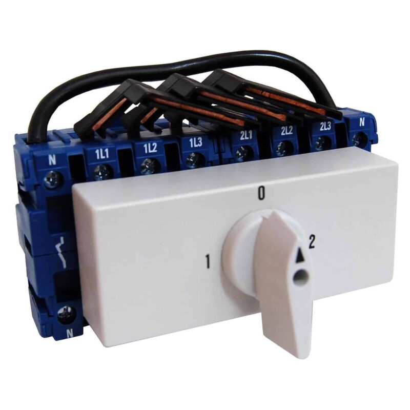 Comutator principal modular 4P 25A 7.5kW 1-0-2 IP40 - SKU:  IN882006