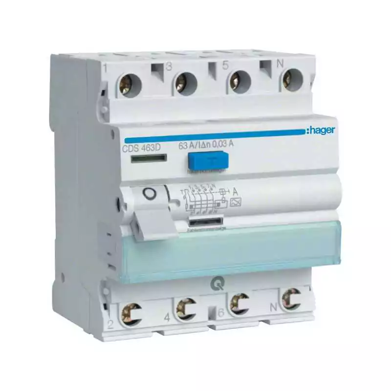 Intrerupator diferential QuickConnect 40A Tip A 4 Poli 30mA 400V - SKU:  CDS440D