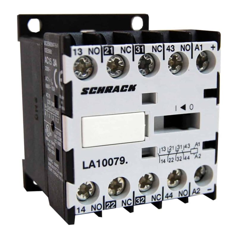 Contactor mini 230VAC, 3A, 4P, 2ND+2NI - SKU:  LA100793