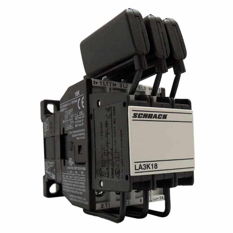 Contactor pentru sarcini capacitive 12.5kVAr, 45A, 1NI, 240VAC - SKU:  LA3K1823N