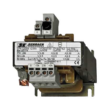 Transformator de tensiune monofazat 230V la 12VAC, 315VA, IP00 - SKU:  LP601032T