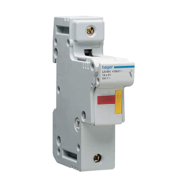 Separator tip sertar 1P 50A pentru sigurante 14x51mm, 690VAC - SKU:  LS601