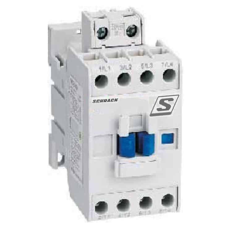 Contactor 3P, 230VAC, 38A, 1ND+1NI, 18,5kW - SKU:  LZDC38B3
