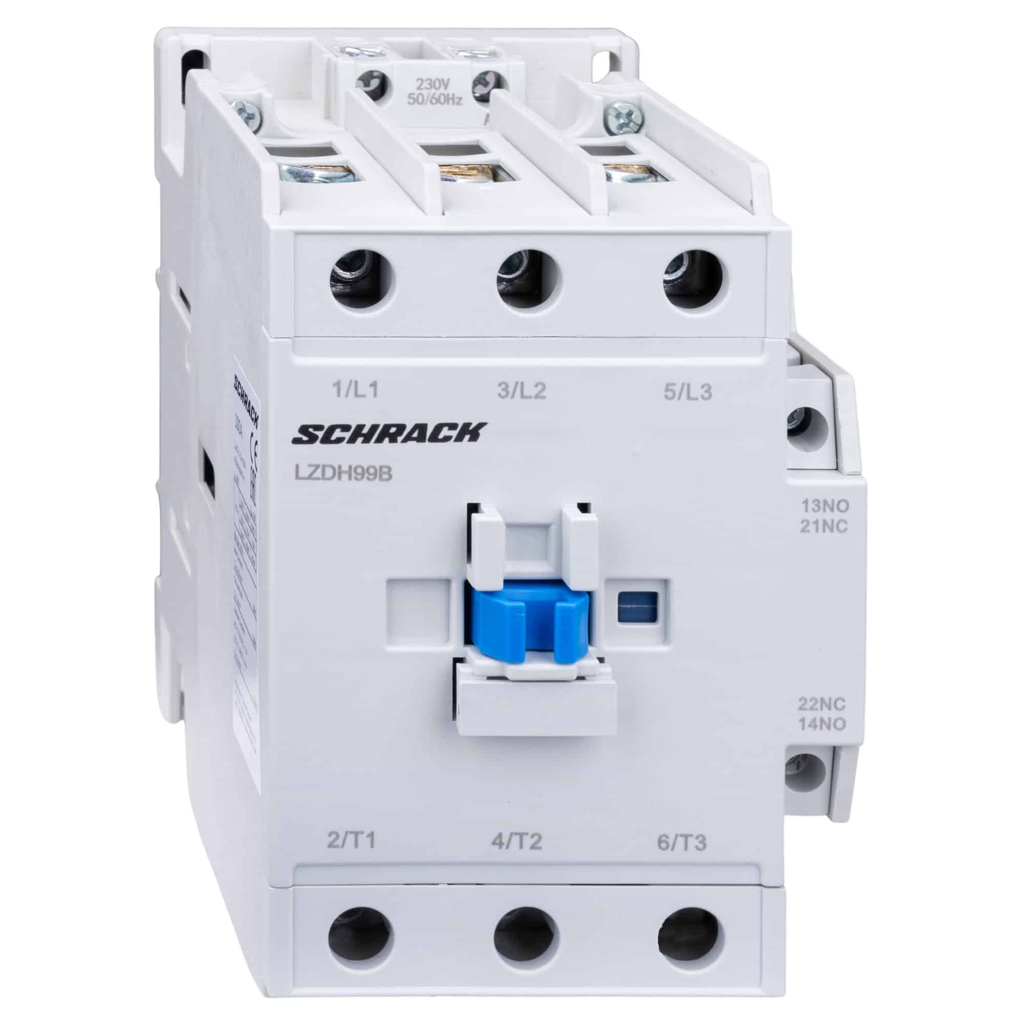 Contactor 3-poliCUBICO High, 40kW, 100A, 1NO+1NC, 230VAC - SKU: LZDH99B3